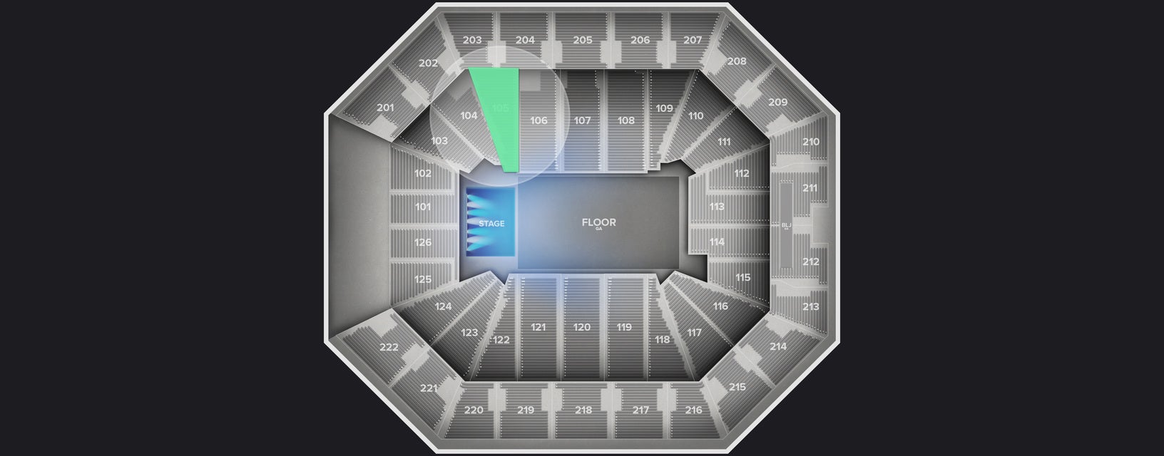 Seat view from Lower