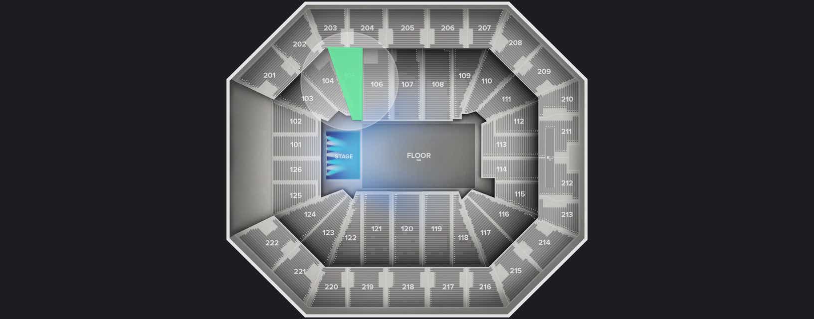 Seat view from Lower