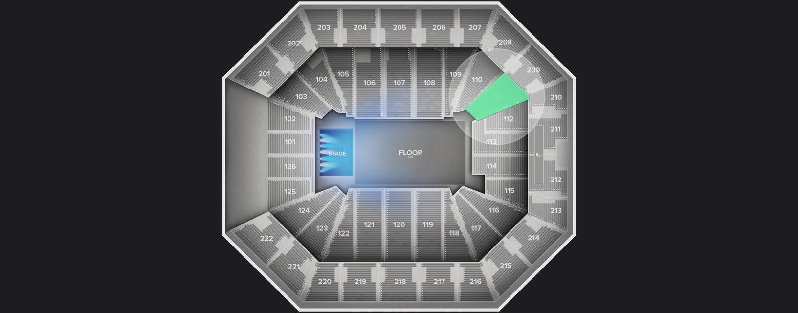 Seat view from Lower
