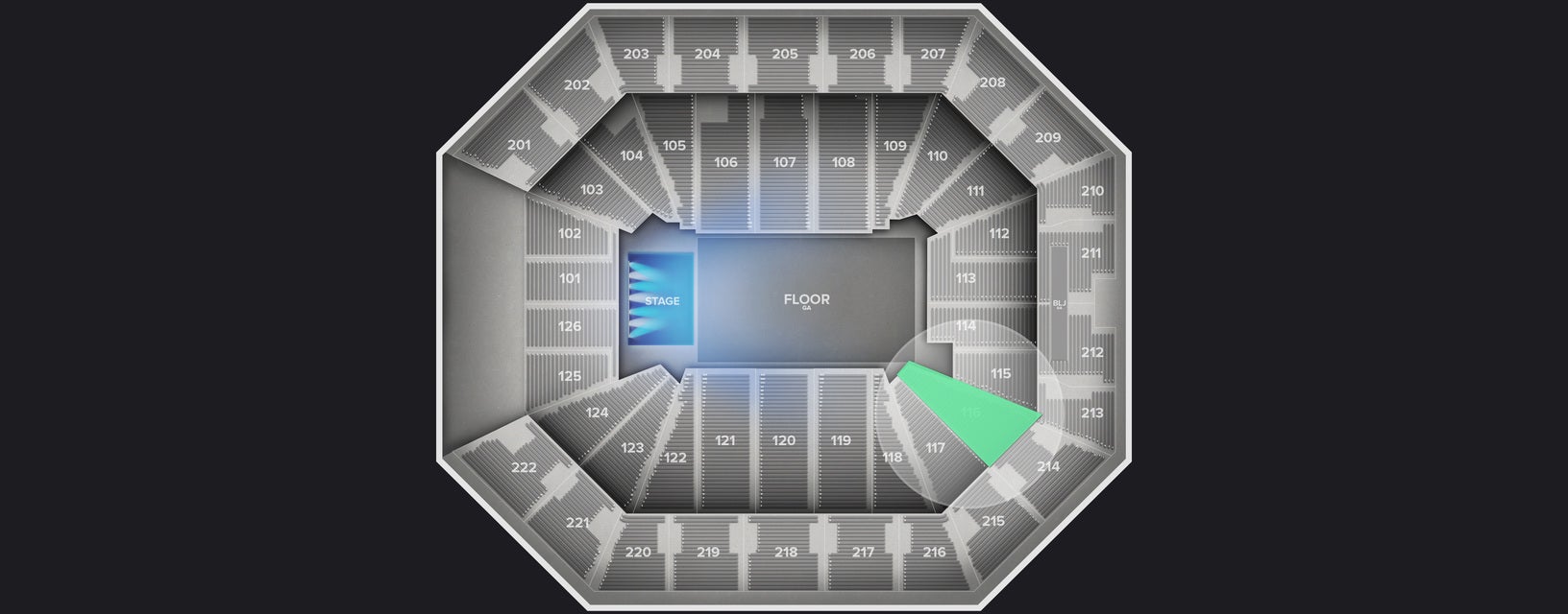 Seat view from Lower