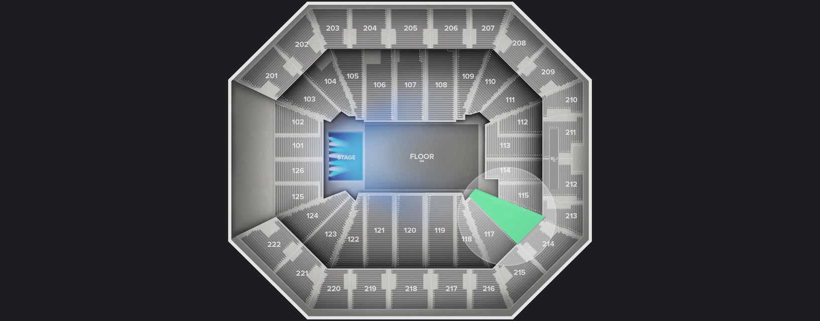 Seat view from Lower