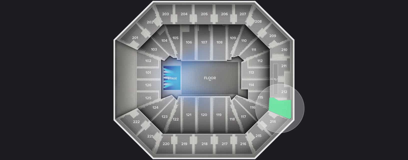 Seat view from Upper