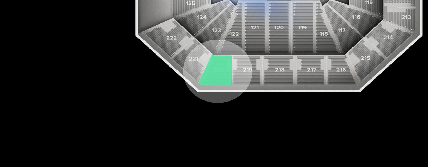 Seat view from Upper
