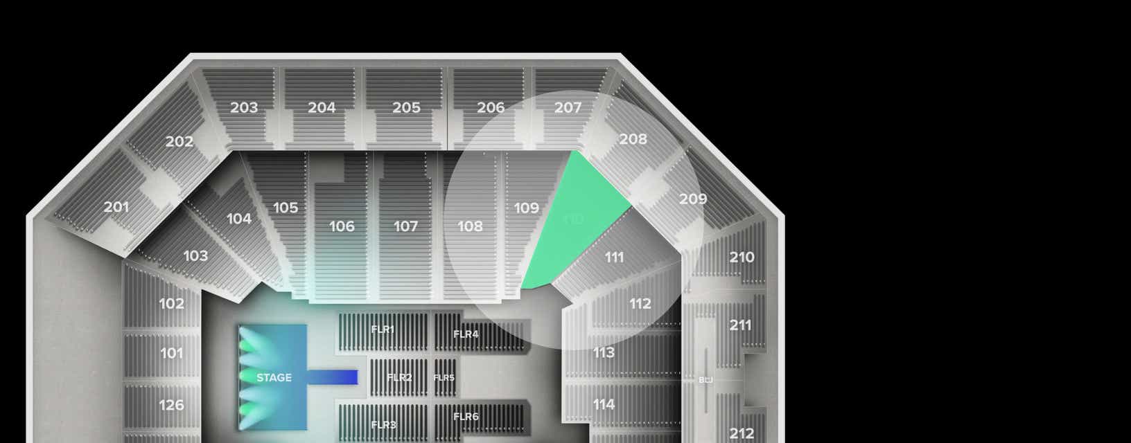 Seat view from Lower