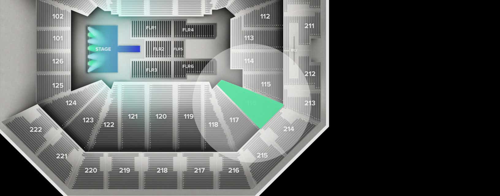 Seat view from Lower