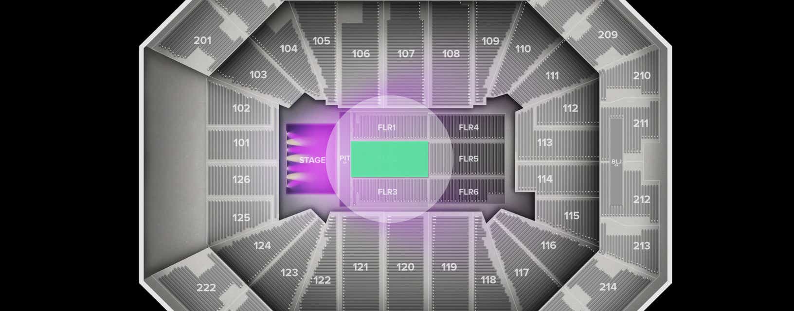 Seat view from Floor
