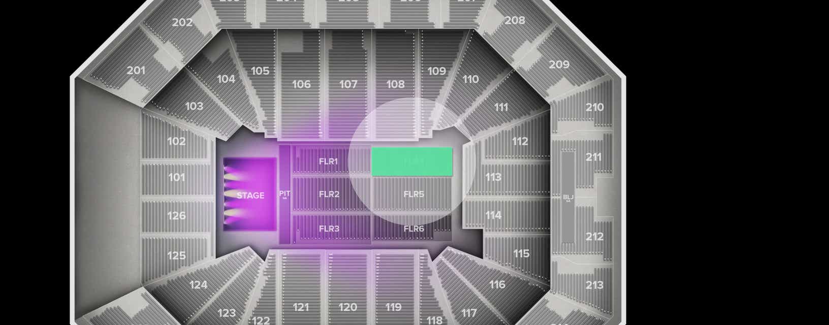 Seat view from Floor