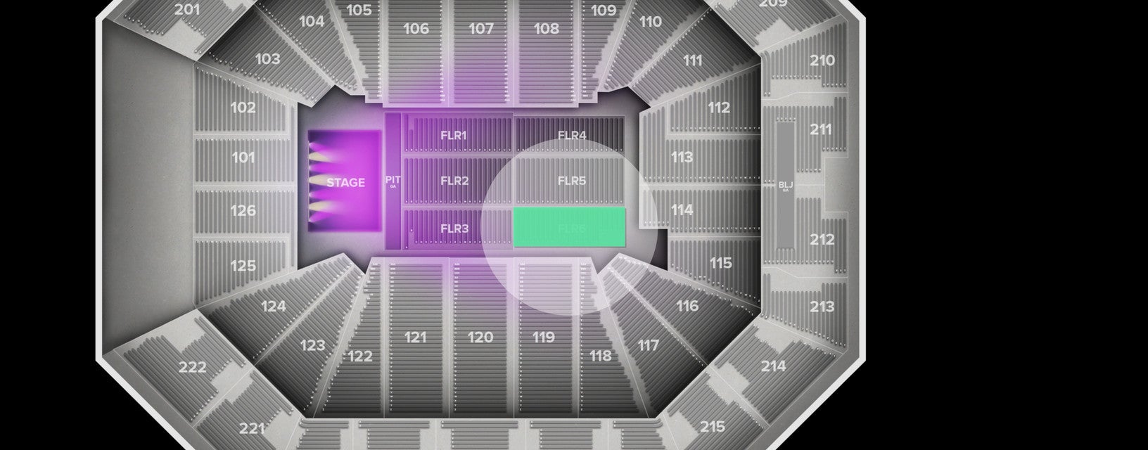 Seat view from Floor