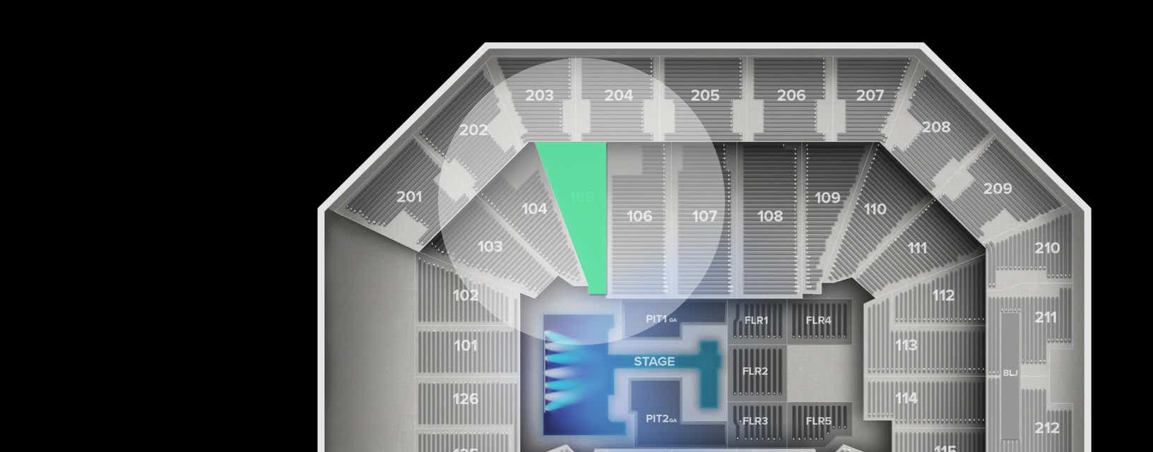 Seat view from Lower