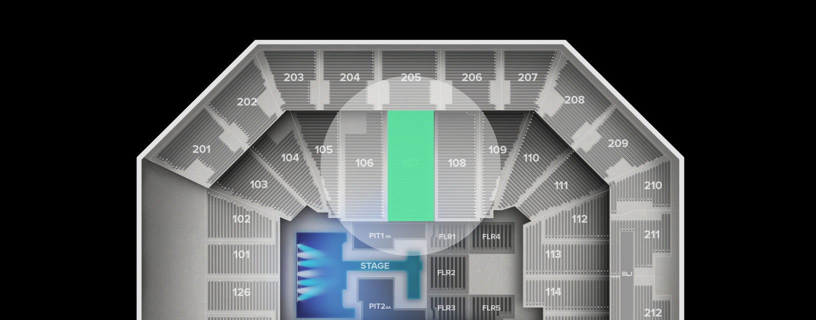 Seat view from Lower