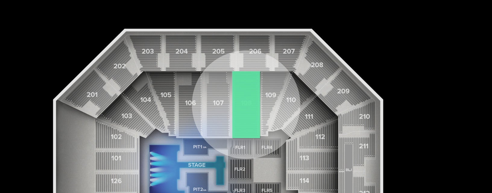 Seat view from Lower