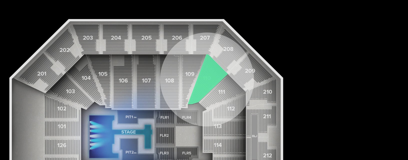 Seat view from Lower
