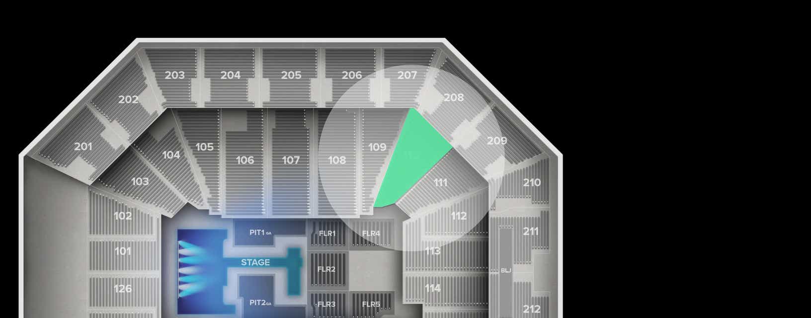 Seat view from Lower