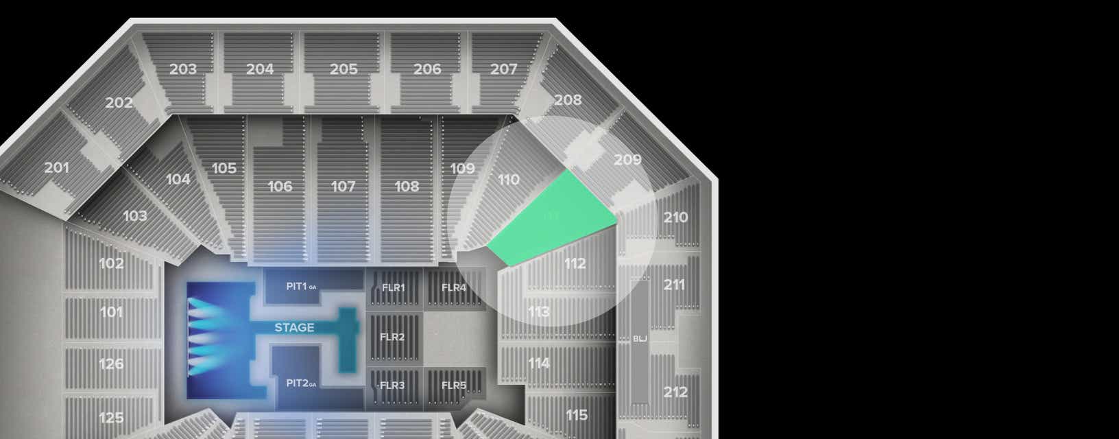 Seat view from Lower