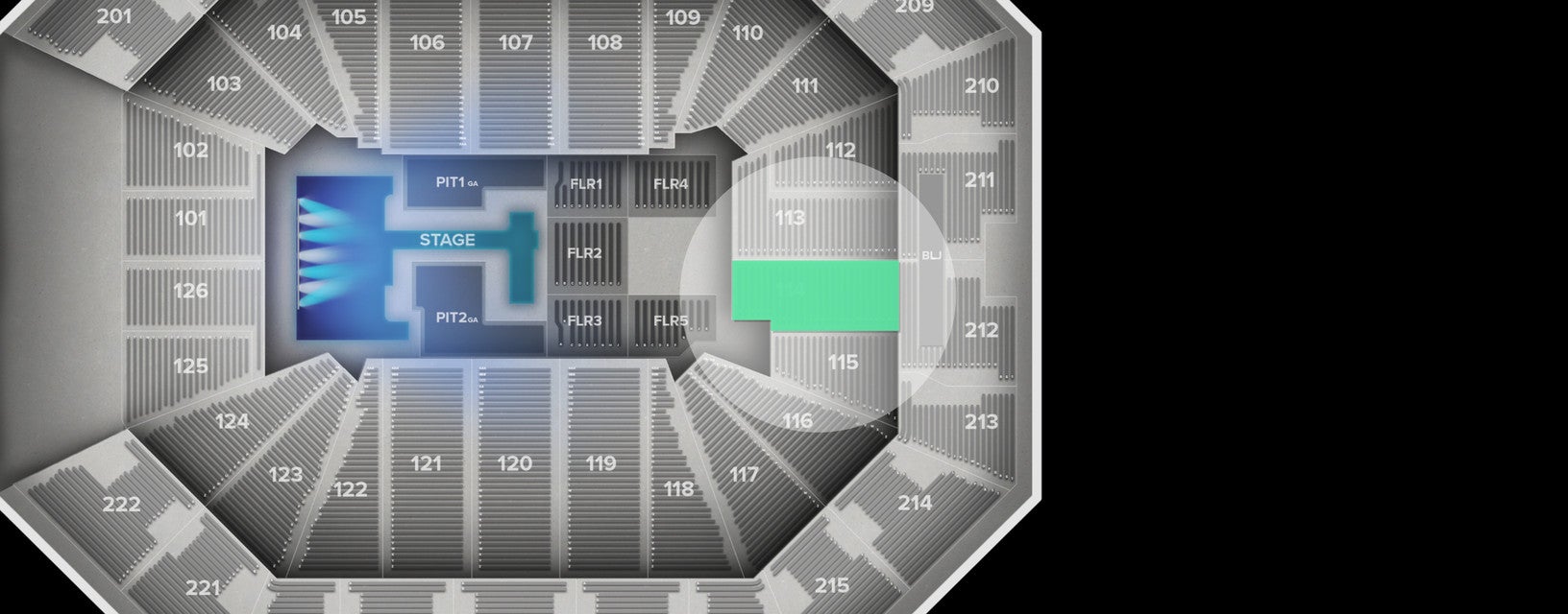 Seat view from Lower