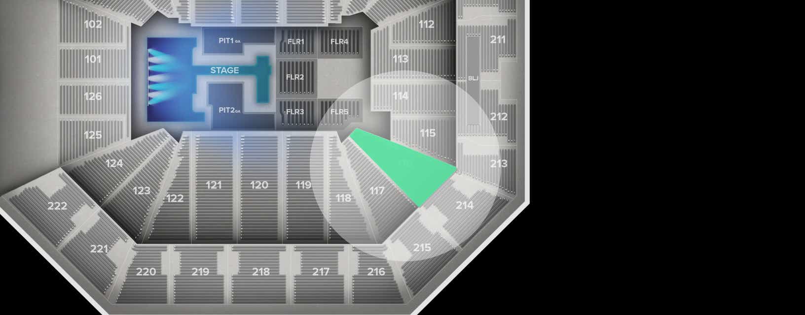 Seat view from Lower