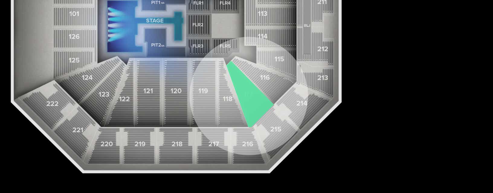 Seat view from Lower