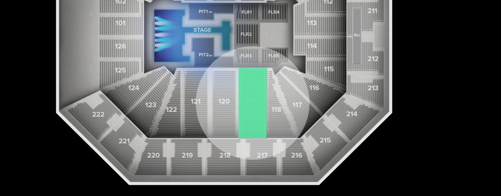 Seat view from Lower