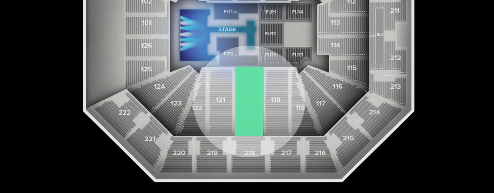 Seat view from Lower