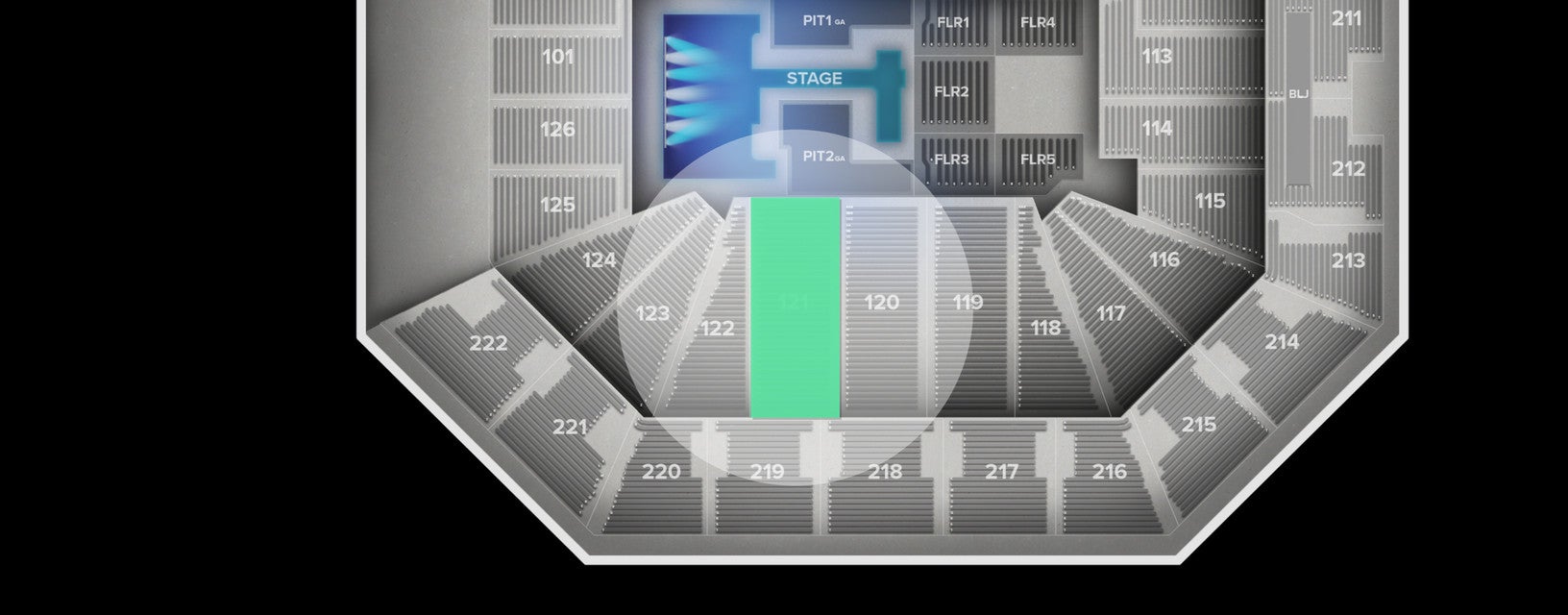 Seat view from Lower