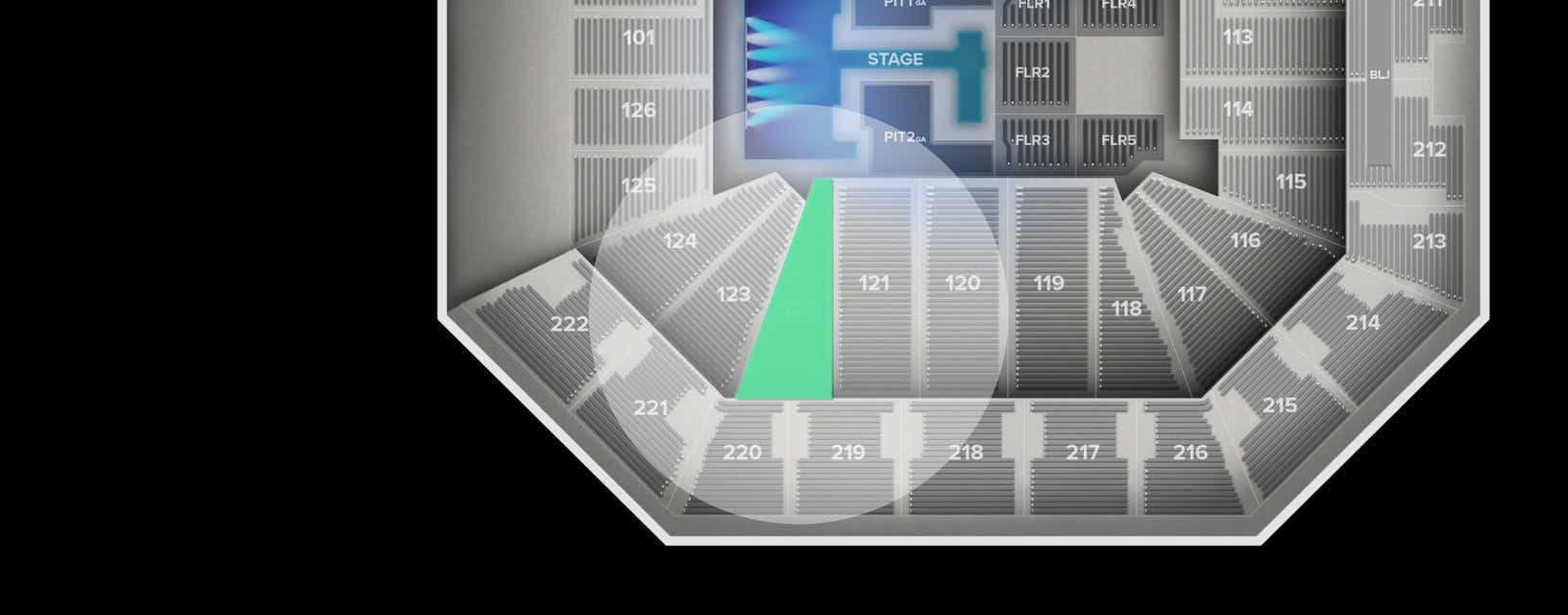 Seat view from Lower