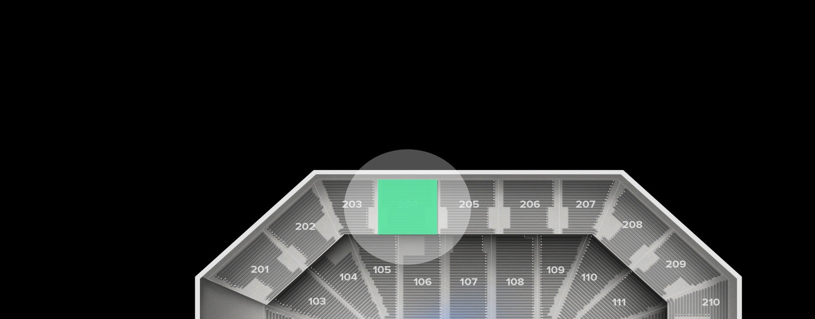 Seat view from Upper