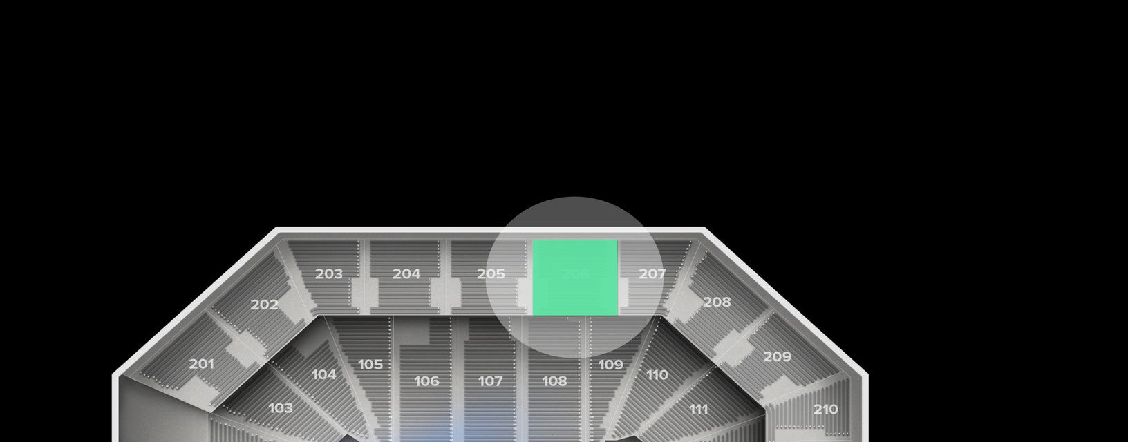 Seat view from Upper