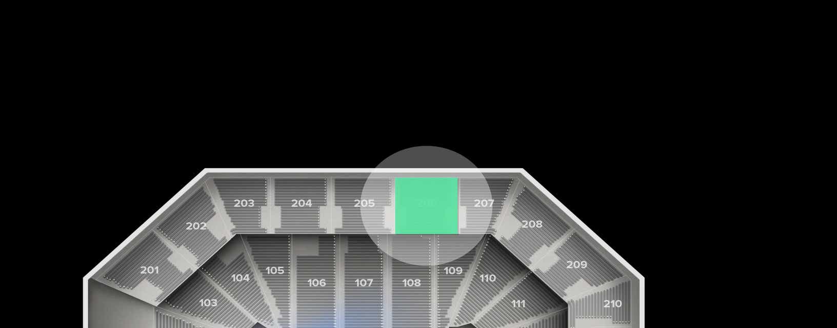 Seat view from Upper