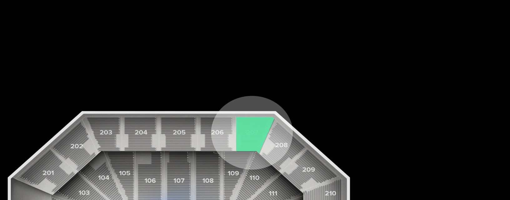 Seat view from Upper