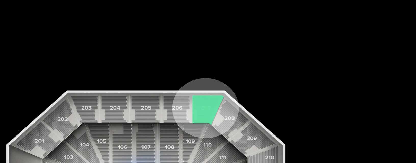 Seat view from Upper