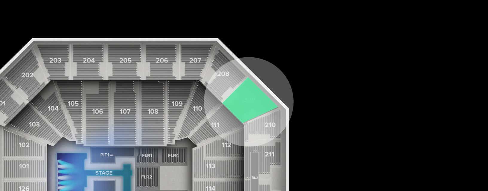 Seat view from Upper