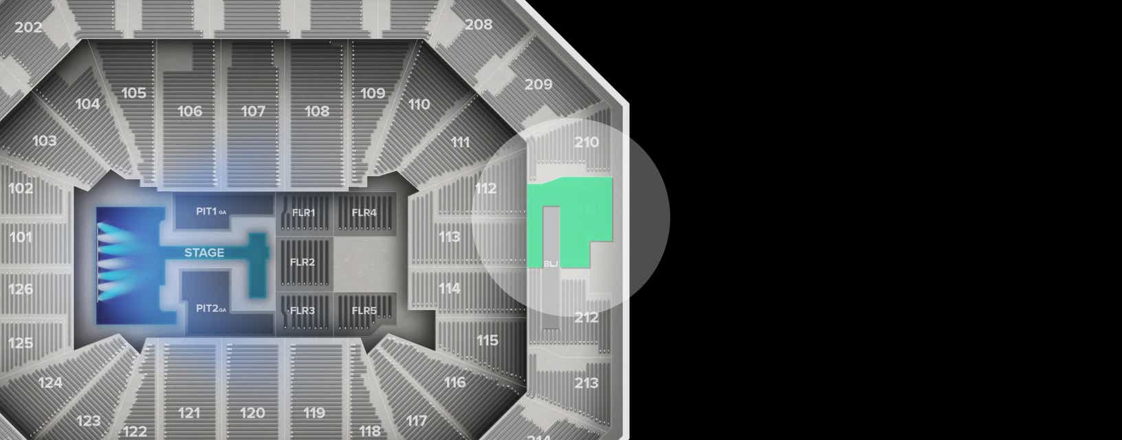 Seat view from Upper