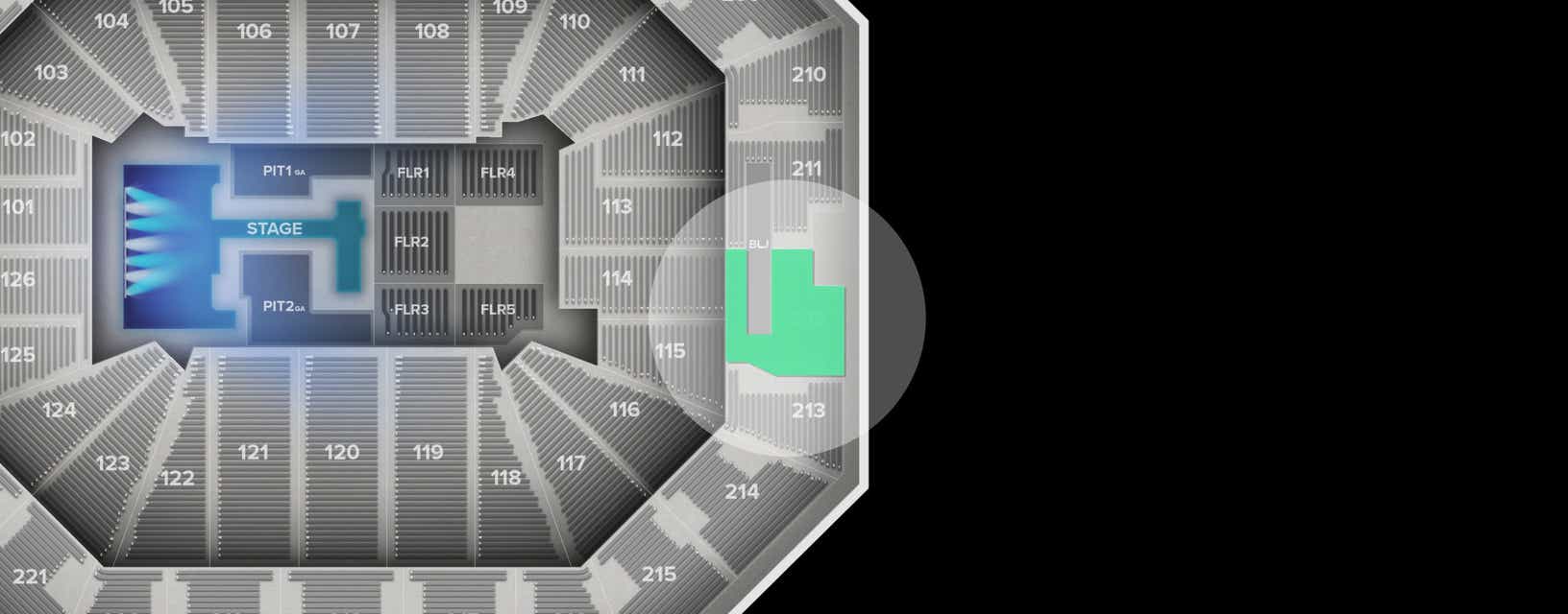 Seat view from Upper