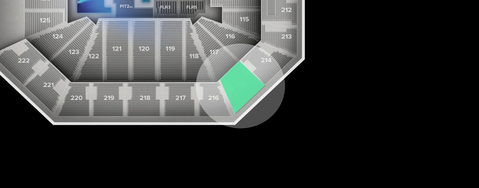 Seat view from Upper