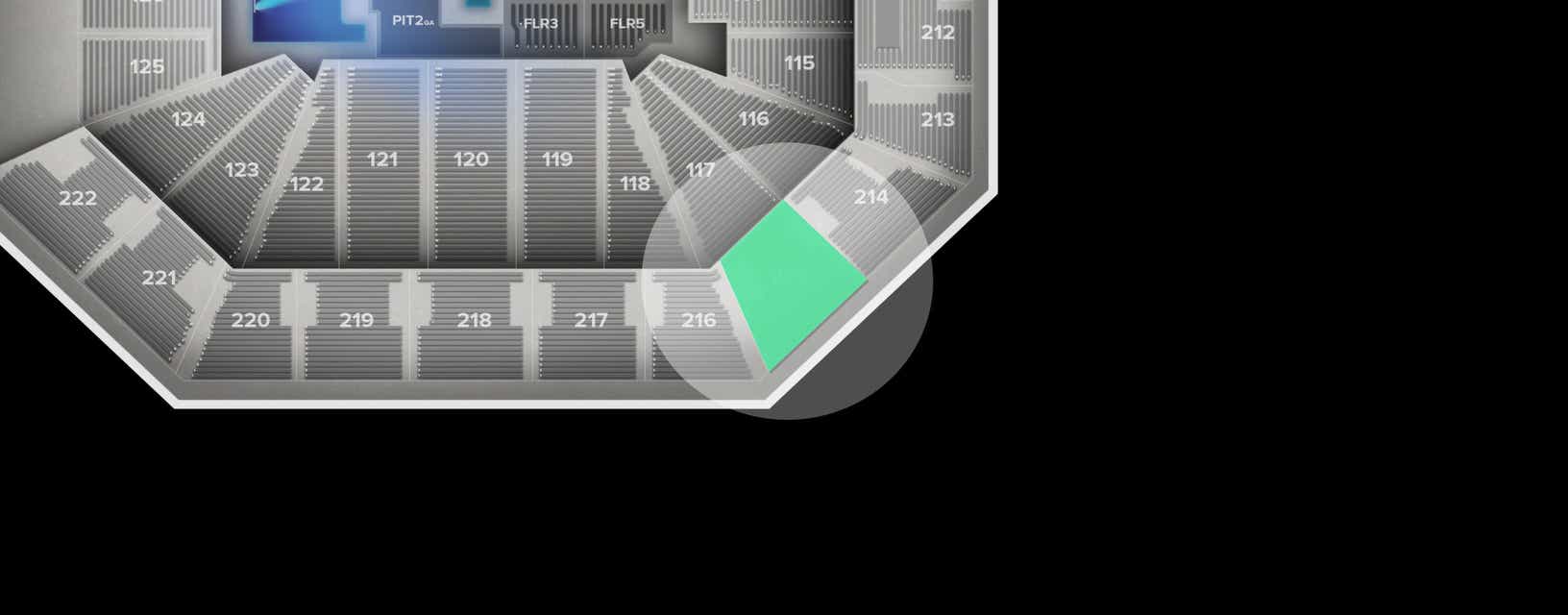 Seat view from Upper