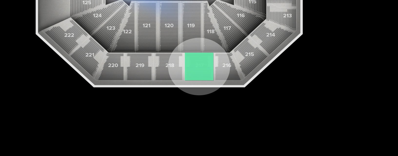 Seat view from Upper