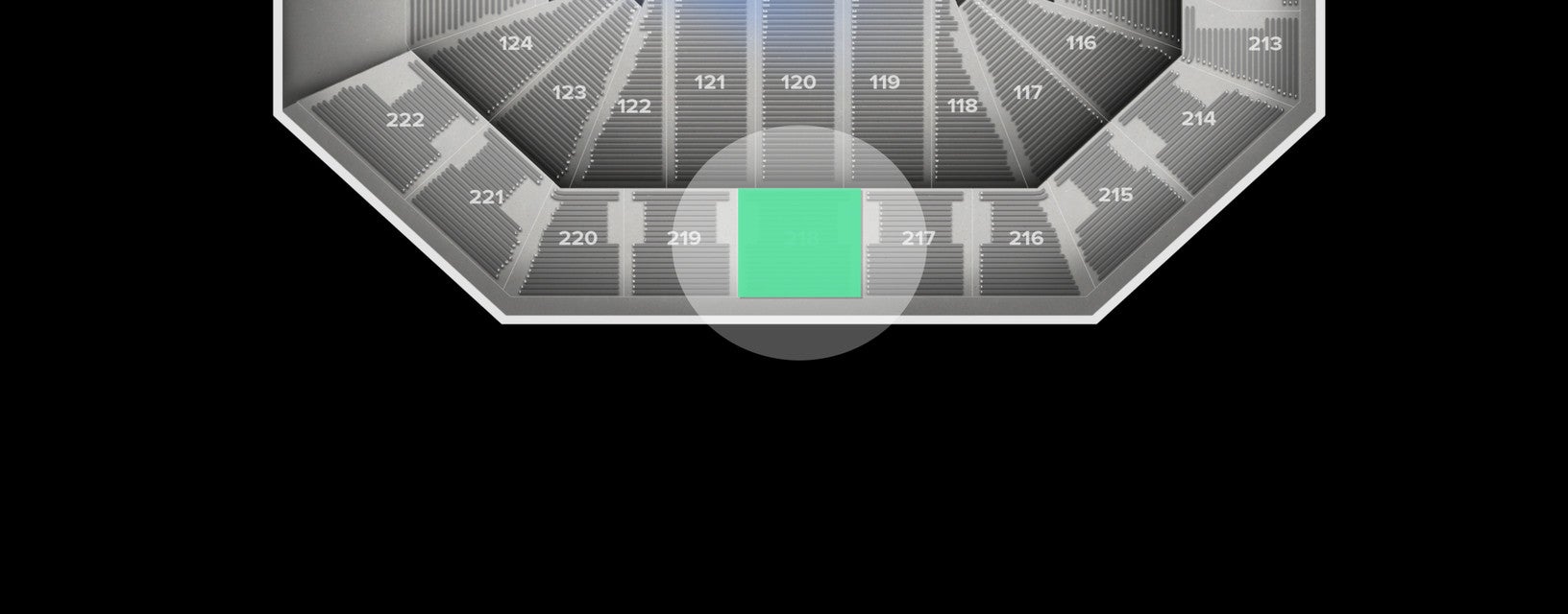 Seat view from Upper