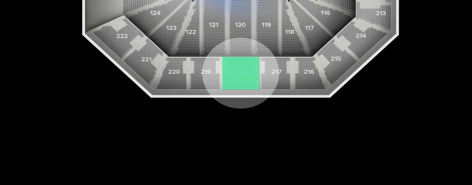 Seat view from Upper