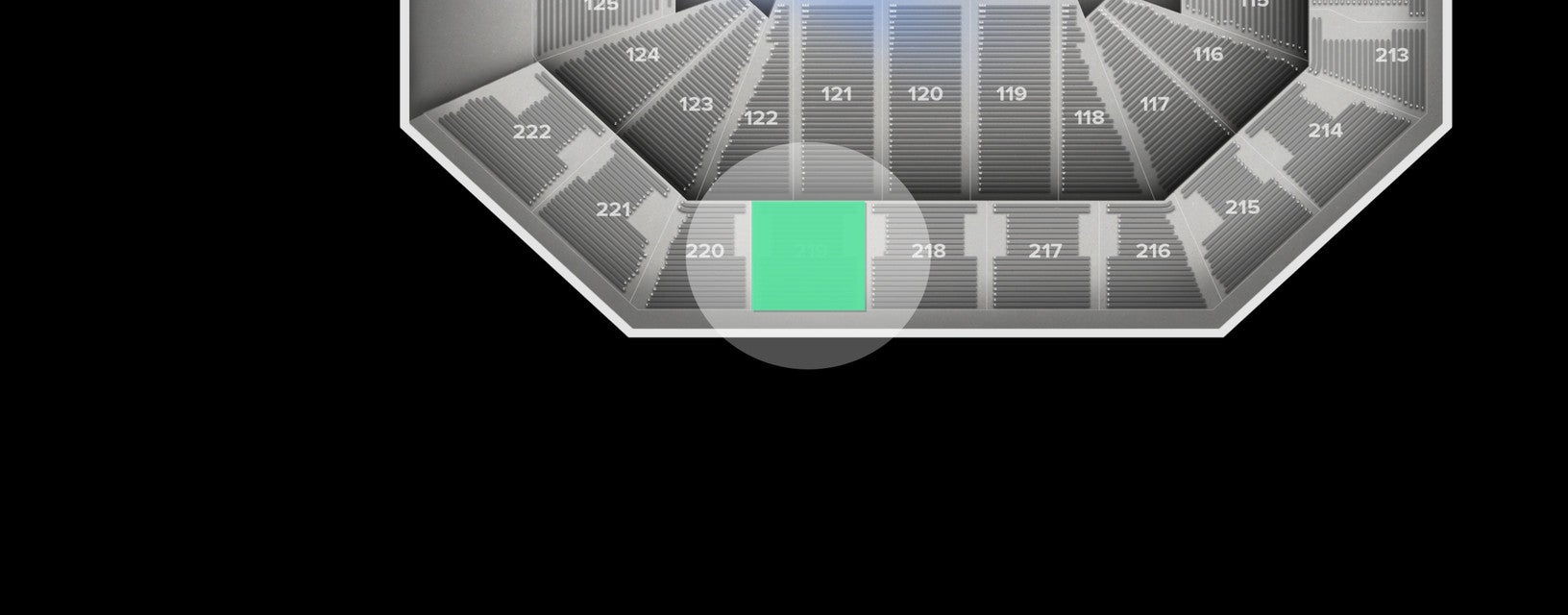 Seat view from Upper