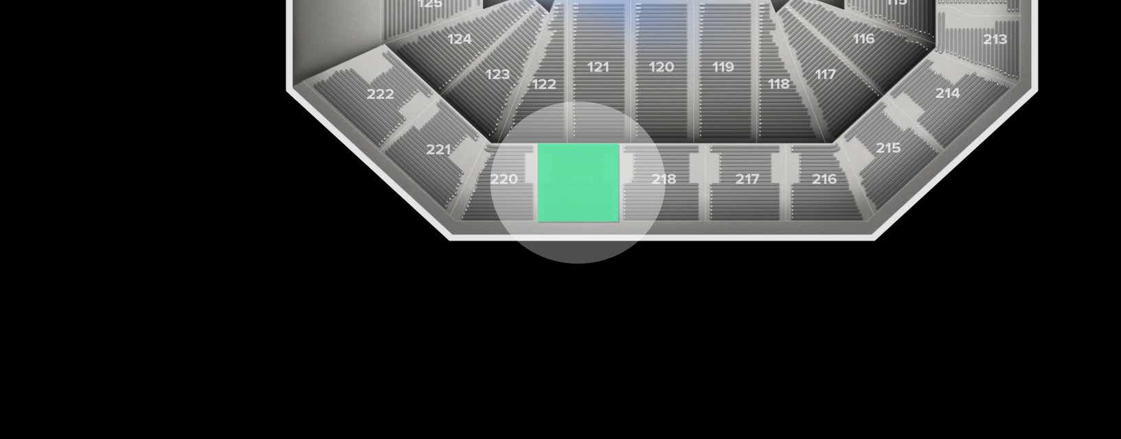 Seat view from Upper