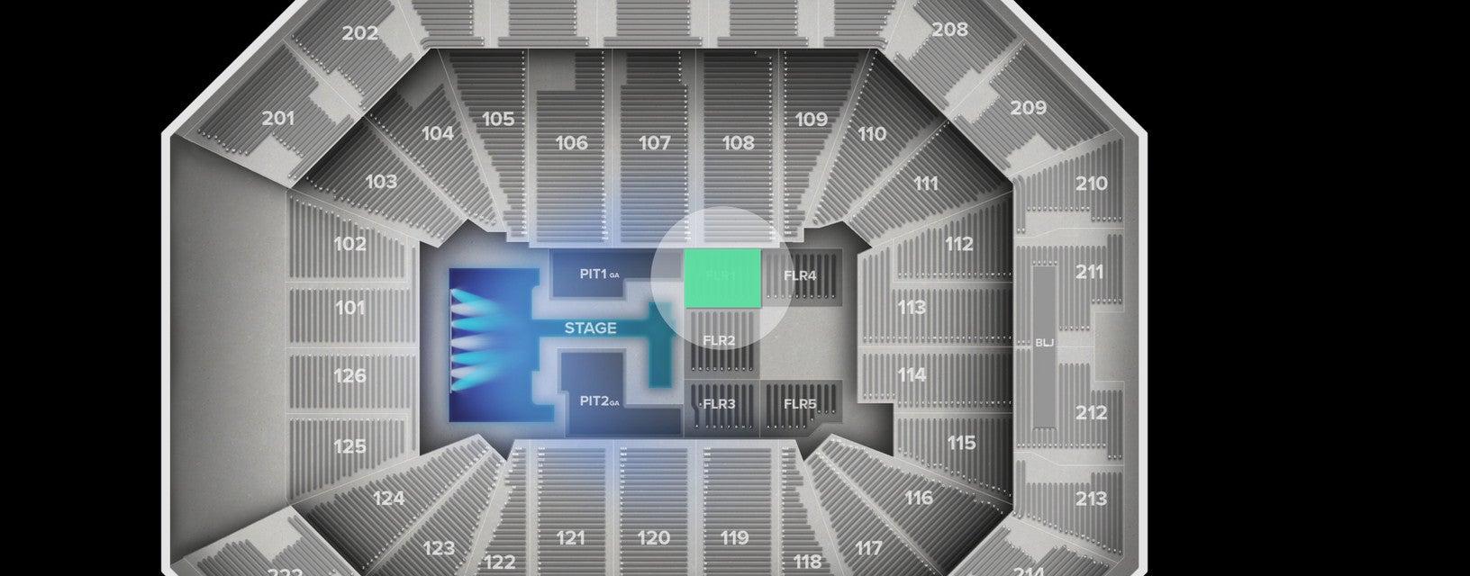 Seat view from Floor