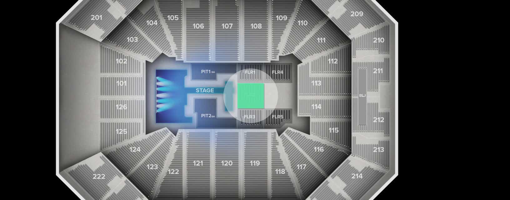 Seat view from Floor