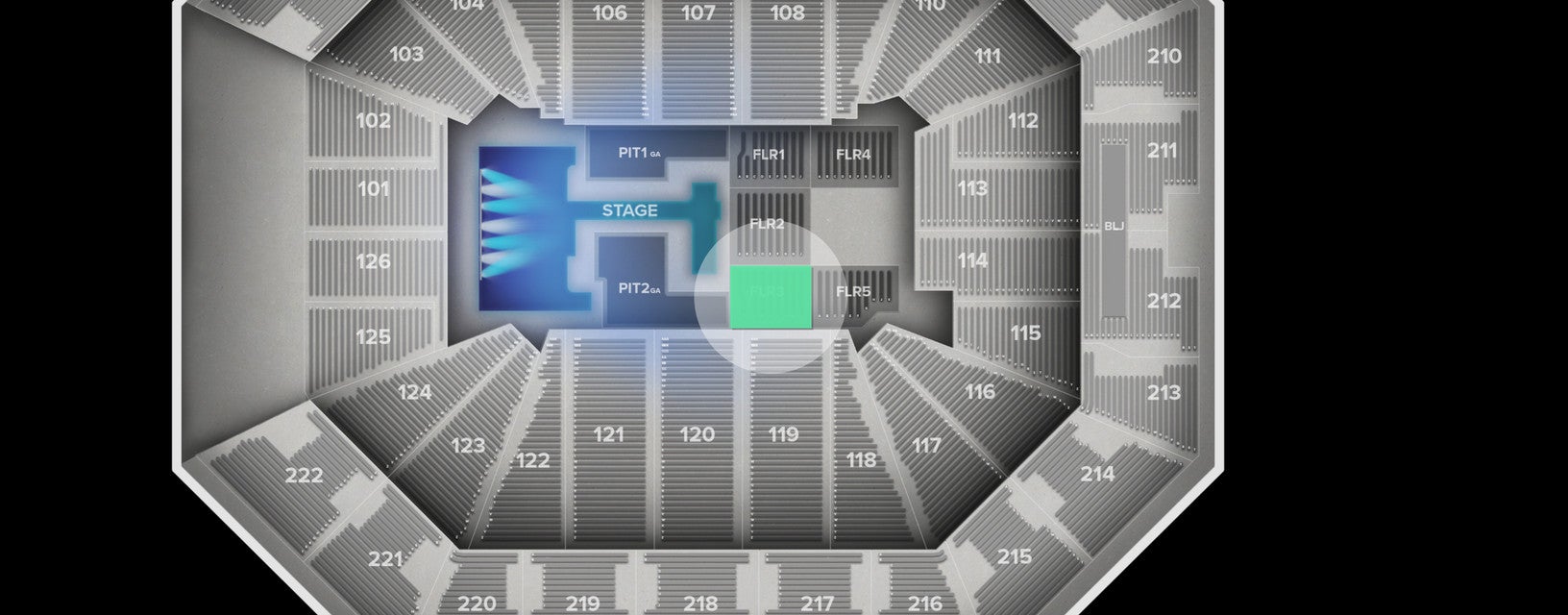 Seat view from Floor