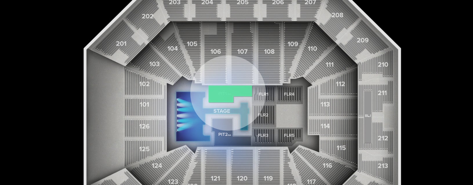Seat view from PIT