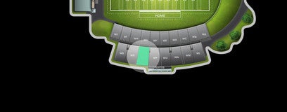 Seat view from Upper Sideline