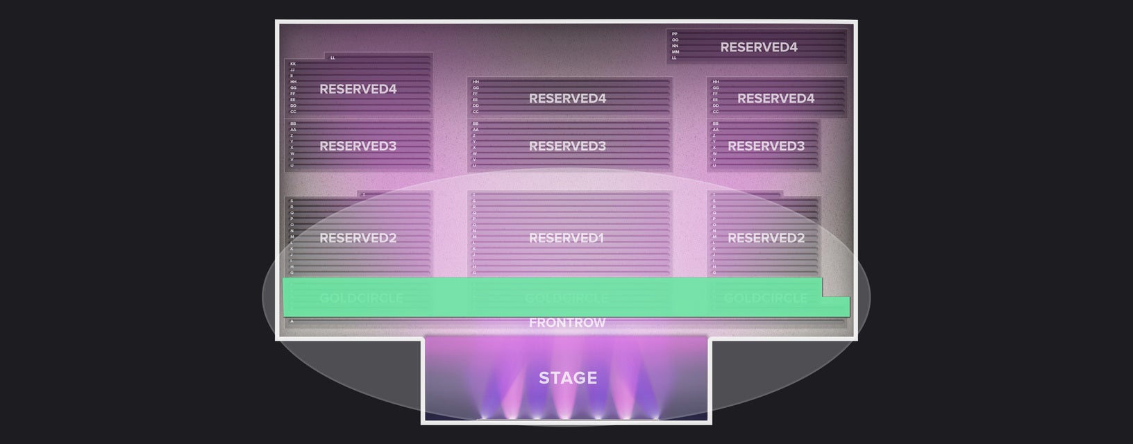 Seat view from Gold Circle