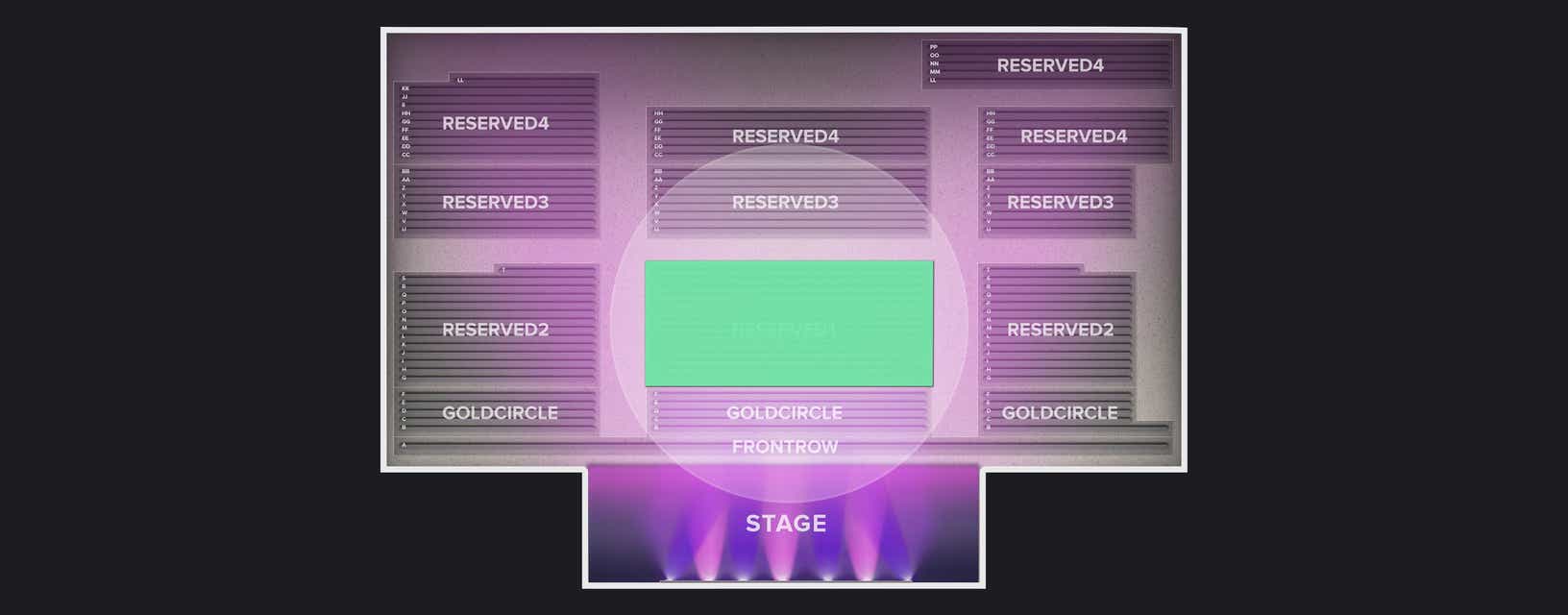 Seat view from Reserved