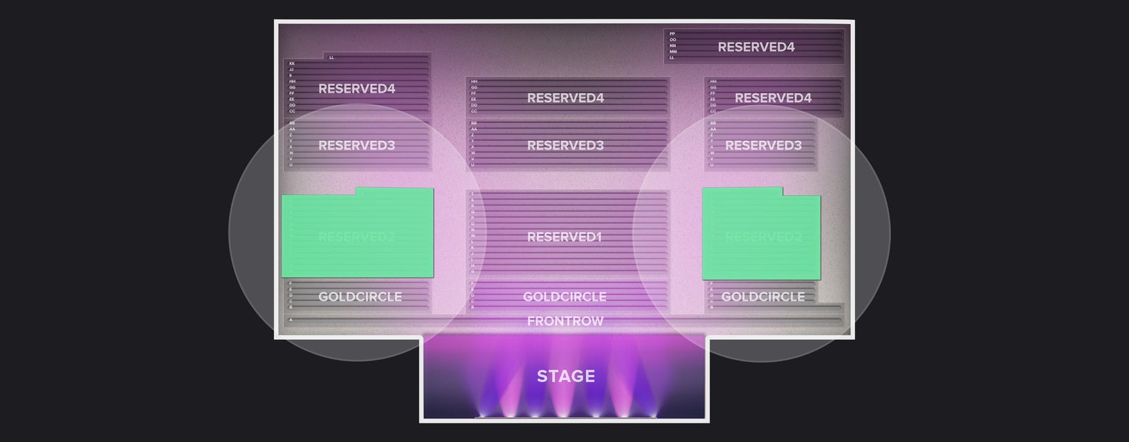 Seat view from Reserved