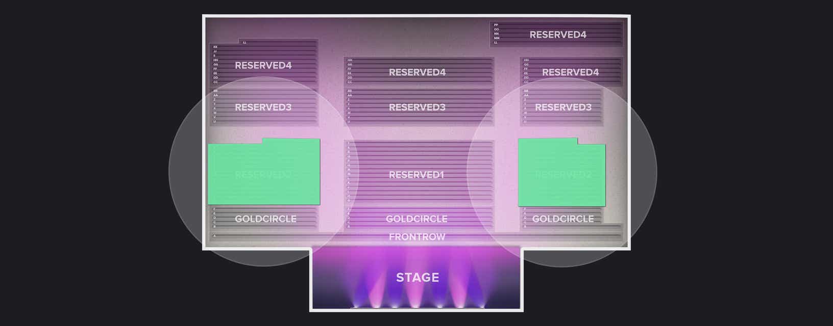 Seat view from Reserved
