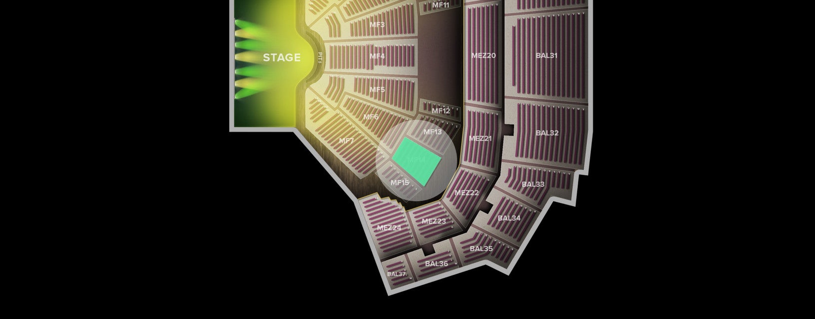 Seat view from Main Floor